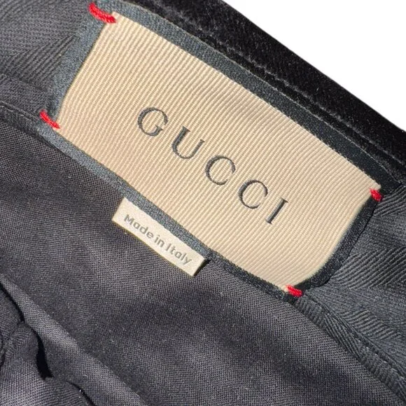 Gucci Authentic Black Velvet Shorts NWT